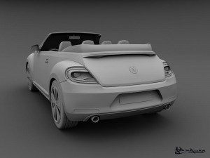 volkswagen beetle convertible 2013 3D मॉडल