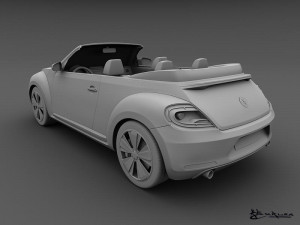 volkswagen beetle convertible 2013 3D मॉडल