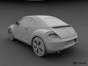 volkswagen beetle convertible 2013 3D मॉडल