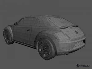 volkswagen beetle convertible 2013 3D मॉडल