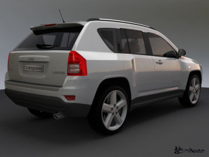 jeep compass 2011 3D Model