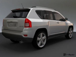 jeep compass 2011 3D Model