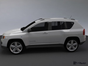 jeep compass 2011 3D Model