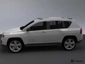 jeep compass 2011 3D Model