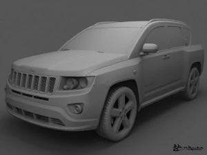 jeep compass 2011 3D Model