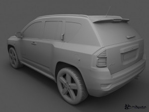 jeep compass 2011 3D Model