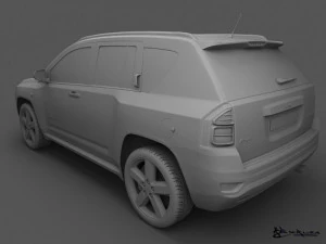 jeep compass 2011 3D Model