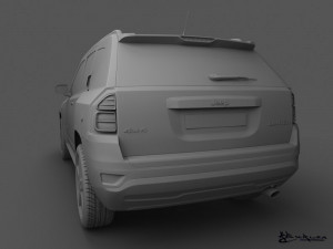 jeep compass 2011 3D Model