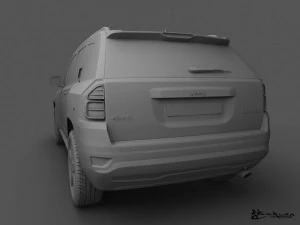 jeep compass 2011 3D Model