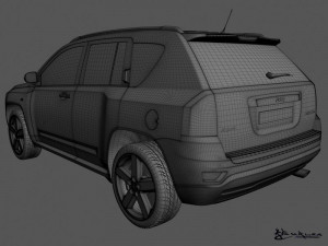 jeep compass 2011 3D Model