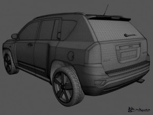 jeep compass 2011 3D Model