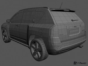 jeep compass 2011 3D Model