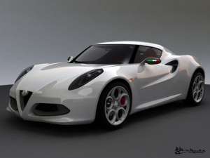 alfa romeo 4c concept 2011 Model 3D