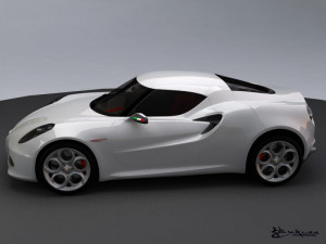 alfa romeo 4c concept 2011 3Dモデル