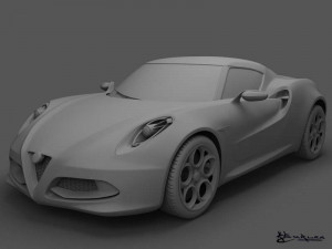 alfa romeo 4c concept 2011 3Dモデル