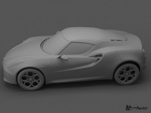 alfa romeo 4c concept 2011 3Dモデル