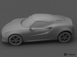 alfa romeo 4c concept 2011 3D Model