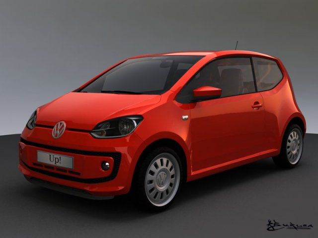 volkswagen up 3 doors 2012 3D मॉडल .c4d .max .obj .3ds .fbx .stl .blend 