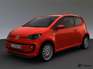 volkswagen up 3 doors 2012 Model 3D