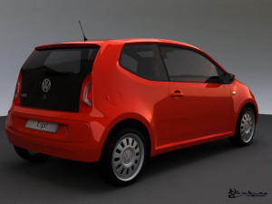 volkswagen up 3 doors 2012 3D मॉडल