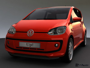 volkswagen up 3 doors 2012 3D मॉडल