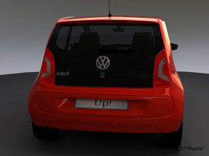 volkswagen up 3 doors 2012 3D मॉडल