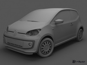 volkswagen up 3 doors 2012 3D मॉडल