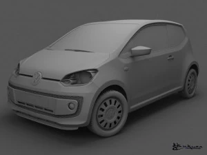 volkswagen up 3 doors 2012 3D Model