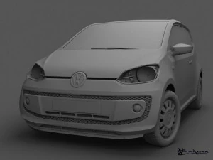 volkswagen up 3 doors 2012 3D Model