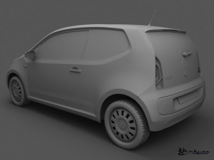 volkswagen up 3 doors 2012 3D मॉडल