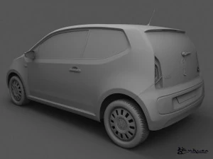 volkswagen up 3 doors 2012 3D Model