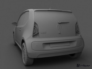 volkswagen up 3 doors 2012 3D मॉडल