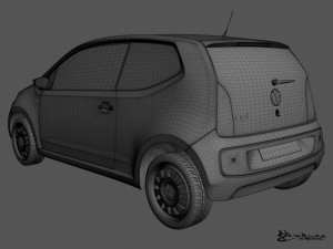 volkswagen up 3 doors 2012 3D मॉडल