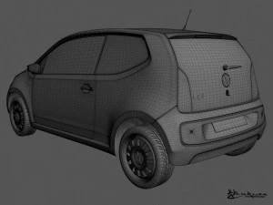 volkswagen up 3 doors 2012 3D Model