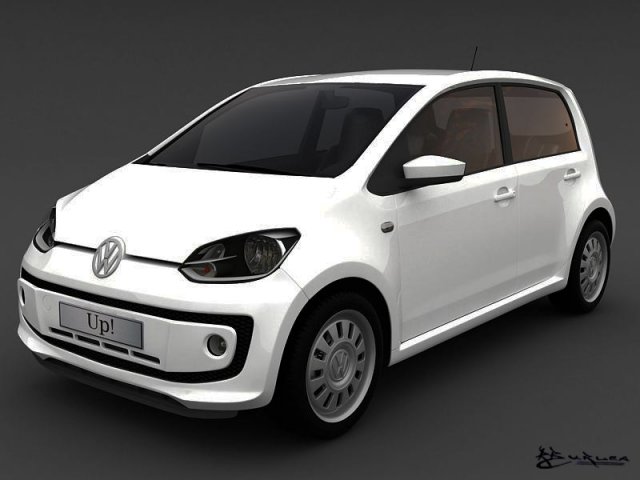 volkswagen up 5door 2013 Model 3D .c4d .max .obj .3ds .fbx .stl .blend 
