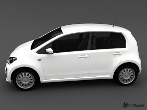 volkswagen up 5door 2013 Model 3D