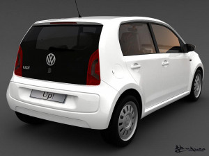 volkswagen up 5door 2013 Model 3D