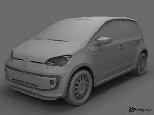 volkswagen up 5door 2013 Model 3D