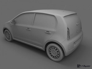 volkswagen up 5door 2013 Model 3D