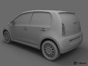 volkswagen up 5door 2013 Model 3D