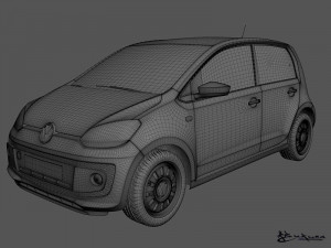 volkswagen up 5door 2013 Model 3D