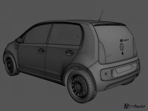 volkswagen up 5door 2013 Model 3D