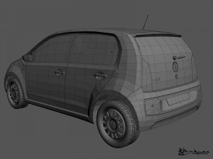 volkswagen up 5door 2013 Model 3D