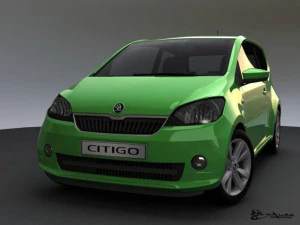 skoda citigo 3 doors 2012 3D Model