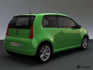 skoda citigo 3 doors 2012 3D Model