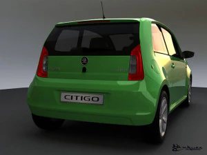 skoda citigo 3 doors 2012 3D Model