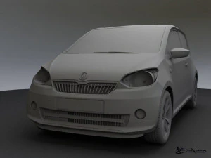 skoda citigo 3 doors 2012 3D Model