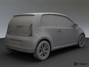 skoda citigo 3 doors 2012 3D Model