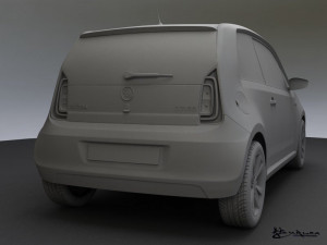 skoda citigo 3 doors 2012 Modello 3D