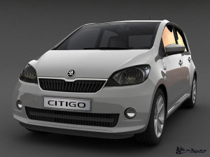skoda citigo 5doors 2013 Modèle 3D